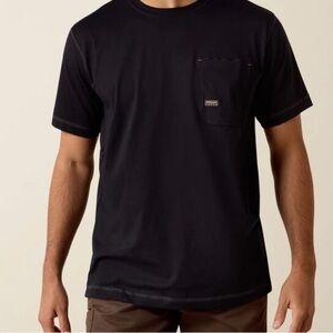 Ariat Short-Sleeve Crew Pocket Tee in Black